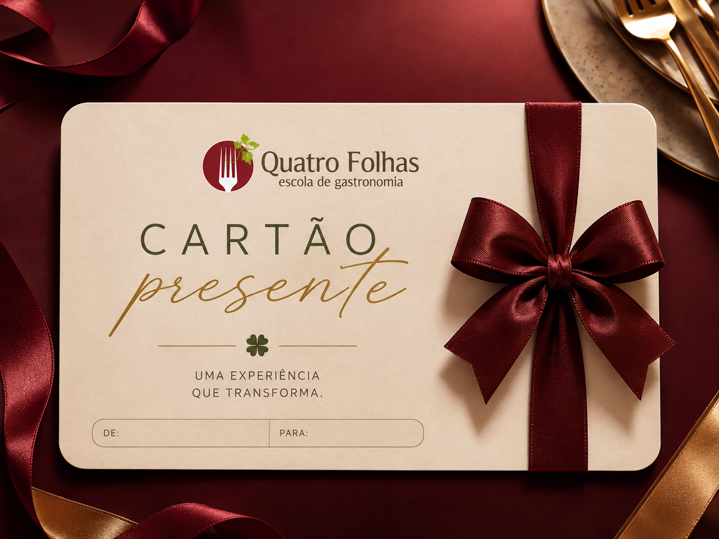 Cartão presente Quatro Folhas