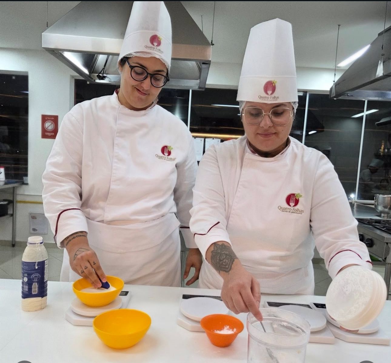 Pratos preparados em aula