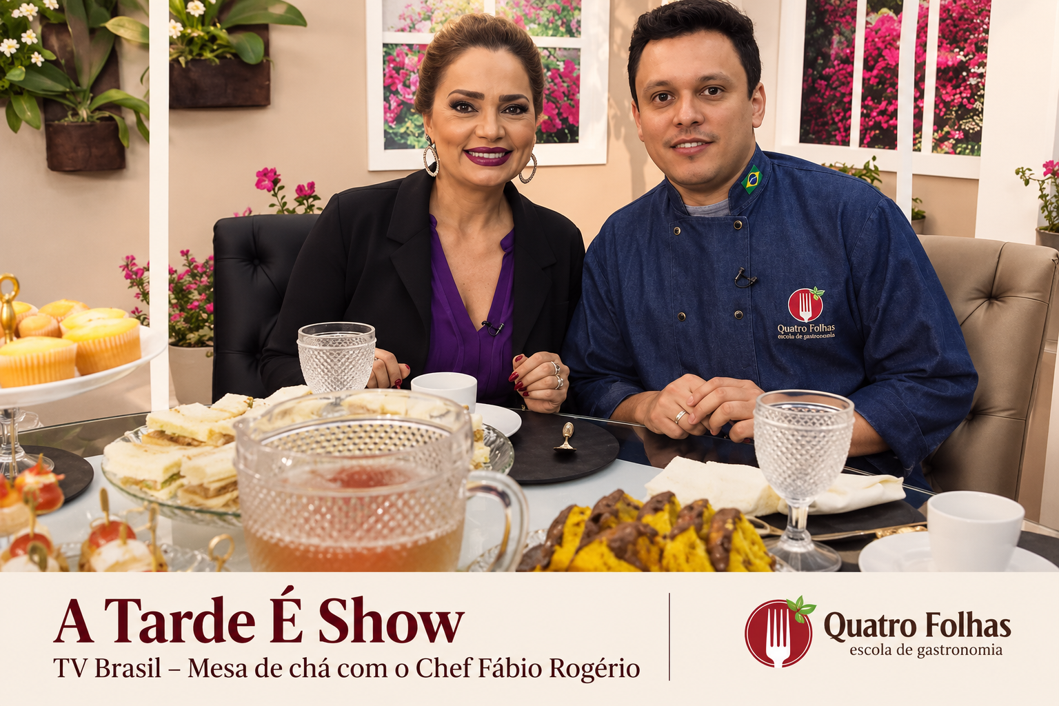 A Tarde É Show da TV Brasil com Chef Fábio Rogério
