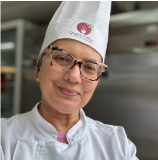 Chef Rosi Roque, professora de gastronomia